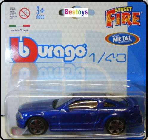 Burago Diecast Model Car Ford Mustang GT 2006 1/43 scale new in pack