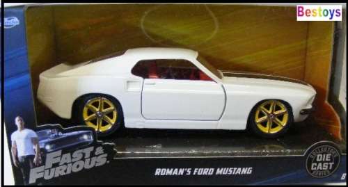 JADA Diecast Model Car Ford Mustang Roman Fast & Furious  Movie Film TV 1/32 scale new in pack