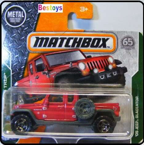Matchbox Diecast Model Car 65th Anniv 2018 106 / 125 Jeep Gladiator 2005 Road Trip 1/64 scale