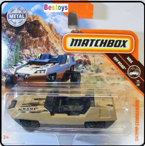 Matchbox Diecast Model Car 2018 98 / 125 Swamp Commander Offroad new in pack