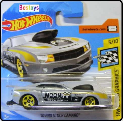 Hotwheels Hot Wheels Diecast Model Car 2018 345 / 365 Pro Stock Chevy Camaro 2010 "Mooneyes" Speed G