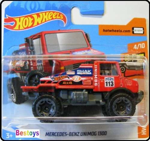 Hotwheels Hot Wheels Diecast Model Car 2019 7 / 250 Mercedes Benz Unimog 1300 No 113 Hot Trucks new
