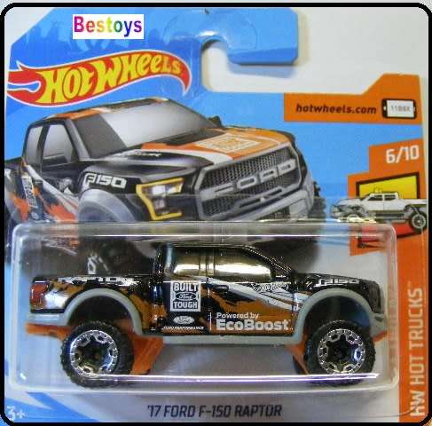 Hotwheels Hot Wheels Diecast Model Car 2018 348 / 365 Ford F 150 F150 Raptor 2017 "Ecoboost" Hot Tru