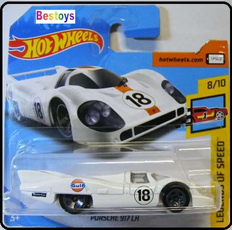 Hotwheels Hot Wheels Diecast Model Car 2018 269 / 365 Porsche 917 LH No 18 "Gulf" Legends of Speed
