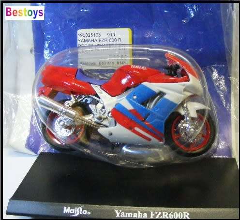 Maisto Diecast Motorcycle Bike Model Yamaha FZR 600 R 600R 1/18 scale new in pack