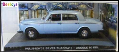 James Bond Diecast Model Car Collection Movie Film Rolls Royce Silver Shadow II 2 Licence To Kill