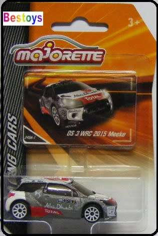 Majorette Diecast Model Car CItroen DS 3 DS3 WRC 2015 Meeke No 3 "Abu Dhabi" 1/64 scale new in pack