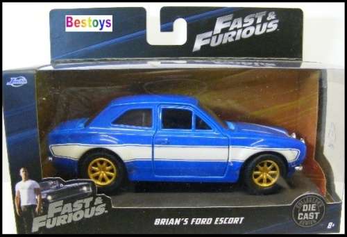 JADA Diecast Model Car Ford Escort Brian Fast & Furious Movie Film TV 1/32 scale