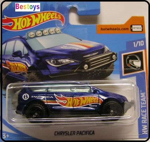 Hotwheels Hot Wheels Diecast Model Car 2019 215 / 250 Chrysler Pacifica No 6 Race Team 1/64 scale
