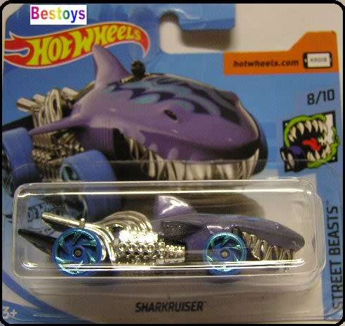 Hotwheels Hot Wheels Diecast Model Car Treasure Hunt 2019 231 / 250 Sharkruiser Street Beasts 1/64 s