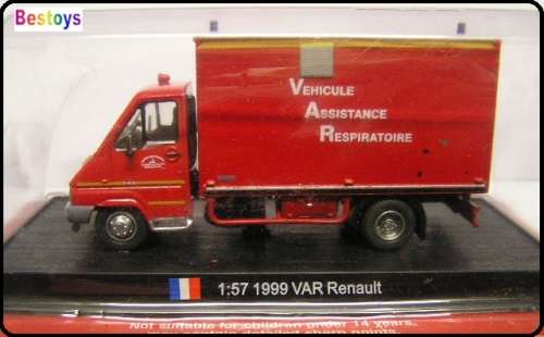 Fire Engines of the World Diecast Model Collection Renault VAR Respiratory Assistance 1999 France