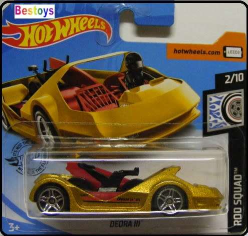 Hotwheels Hot Wheels Diecast Model Car 2019 175 / 250 Deora 3 Rod Squad 1/64 scale new in pack