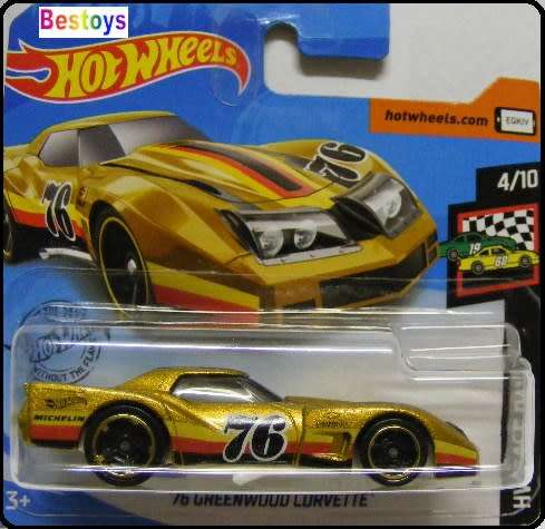 Hotwheels Hot Wheels Diecast Model Car 2020 34 / 250 Chevy Chevrolet Corvette Greenwood 1976 No 76 R