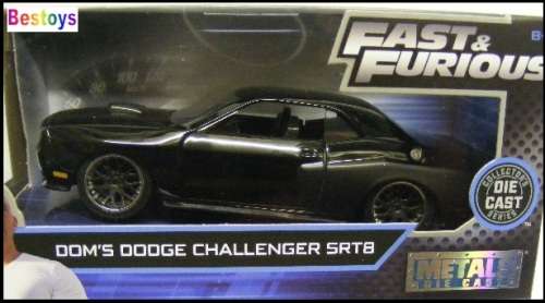 JADA Diecast Model Car Dodge Challenger SRT 8 SRT8 Dom Fast & Furious Movie Film TV 1/32 scale