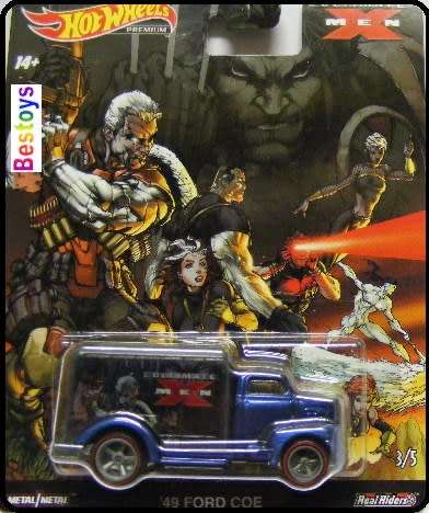 Hotwheels Hot Wheels Diecast Model Car Pop Culture X-Men Set 5 pce Ford Chevy Nissan Plymouth Combat