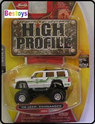 JADA Diecast Model Car High Profile Jeep Commander 2006 1/64 scale new in  pack