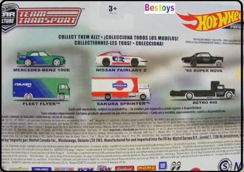 Hotwheels Hot Wheels Diecast Model Car Culture Team Transport Nissan Fairlady Z + Sakura Sprinter T
