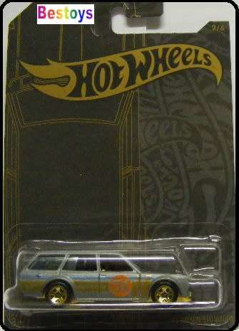 Hotwheels Hot Wheels Diecast Model Car 2019 Satinchrome Datsun 510 Stationwagon 1971 No 51 1/64 scal