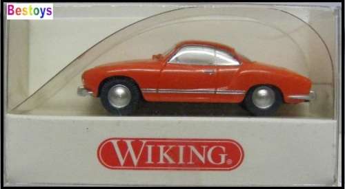 Wiking Model Car VW Volkswagen Karmann Ghia 1/87 HO Railway scale in pack