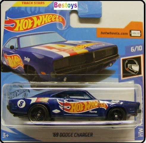 Hotwheels Hot Wheels Diecast Model Car 2019 243 / 250  Dodge Charger 1969 No 8 Race Team 1/64 scale