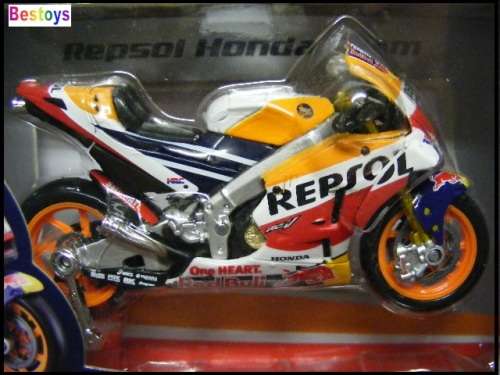 Maisto Diecast Model Motorcycle Bike Moto GP Honda RCV 213 2018 No 26 Pedrosa "Repsol" 1/18 scale