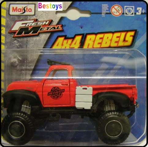 Maisto Diecast Model Car 4x4 Rebels Chevy Chevrolet 3100 Pickup 1953 `FM Custom` 1/36 scale new