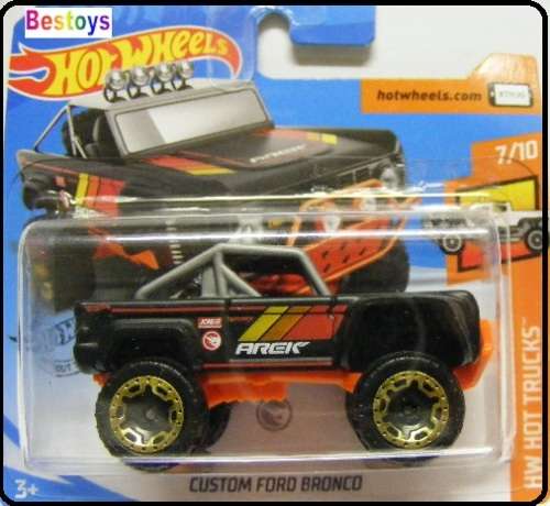 Hotwheels Hot Wheels Diecast Model Car Treasure Hunt 2019 186 / 250 Ford Bronco Custom Hot Trucks