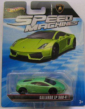 Hot Wheels Diecast Model Car Speed Machines , Lamborghini Gallardo LP 560 - 4 , 2010 on card , new