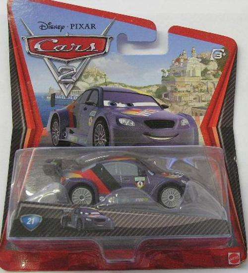 Disney Pixar Cars 2 Movie Film Diecast Model Car No 21 Max Schnell 1/55 scale , new in blister