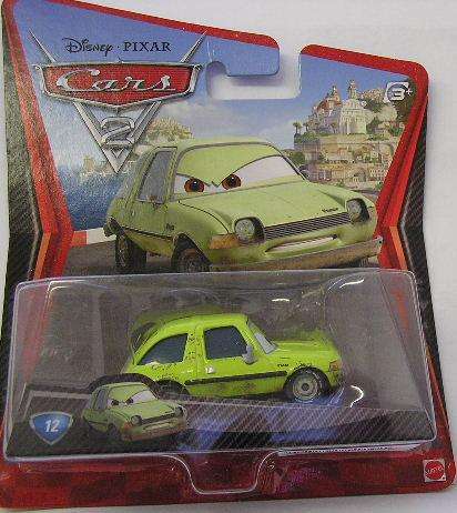 Mattel Disney Pixar Cars 2 Movie Film Diecast Model Car No 12 Acer 1/55 scale new in pack
