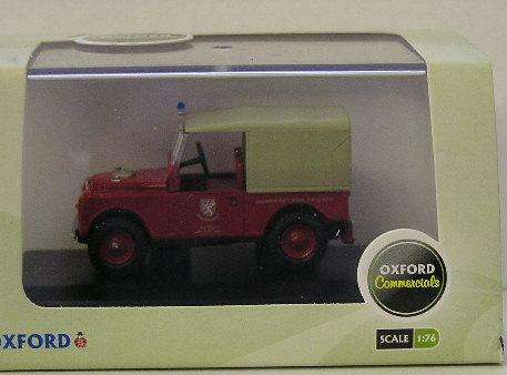 Oxford Diecast Model Car LAN188011 , Land Rover 88" inch "Somerset Fire Brigade" , OO 1/76 scale,new
