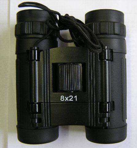 Binoculars compact 8 x 21 for hiking camping outdoor holiday + vinyl Portable carry bag / belt pouch