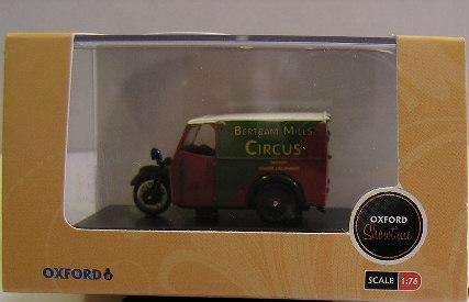 Oxford Diecast Model TV001 Tricycle Van "Bertram Mills Circus" 1/76 OO railway scale new in pack