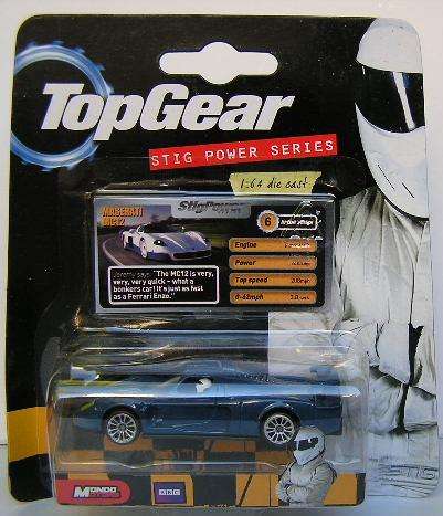 Mondo Motors Diecast Model Car Topgear Maserati MC 12 1/64 scale new in pack