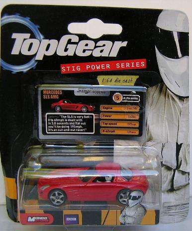 Mondo Motors Diecast Model Car Topgear Mercedes Benz SLS AMG 1/64 scale new in pack