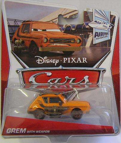 Disney Pixar Diecast Model Car Cars 2 Movie Film WGP Series Grem with weapon 2012 new in pack