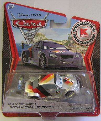 Disney Pixar Diecast Model Car Cars 2 Movie Film WGP Series Max Schnell metallic finish 2012 new