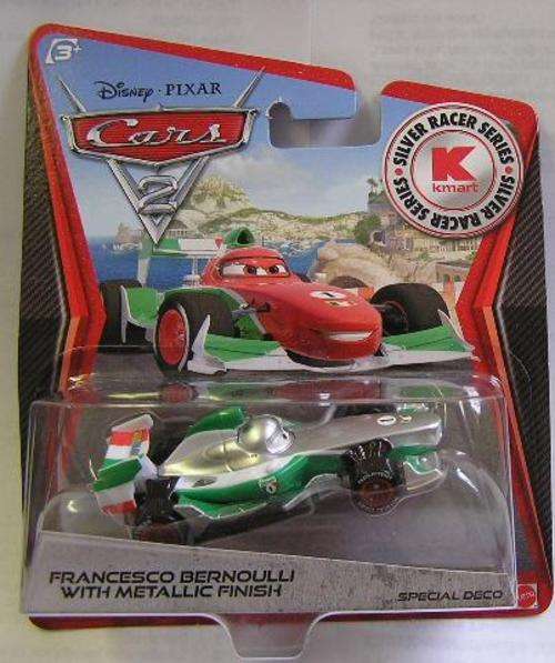 Disney Pixar Diecast Model Car Cars 2 Movie Film WGP Series Francesco Bernoulli metallic finish new