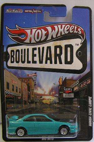 Hotwheels Boulevard Diecast Model Car Honda Civic Coupe 2011 on card new in pack