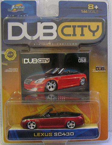 JADA Dub City Diecast Model Car No 58 Lexus SC 430 Conv 2003 on card 1/64 scale new in pack