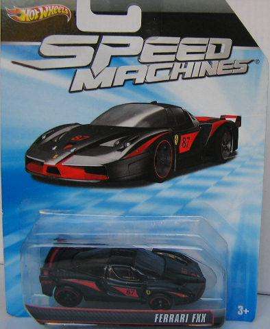 Hotwheels Diecast Model Car Speed Machines Ferrari FXX No 87 2011 on card new in pack