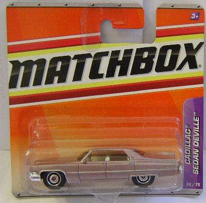 Matchbox Diecast Model Car No 24 / 75 Cadillac Deville Sedan 2009 on card new in pack