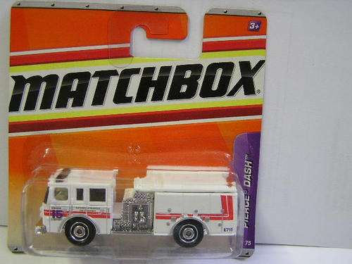 Matchbox Diecast Model Car No 56 Pierce Dash Fire Engine Truck 2009 on card new in blister pack