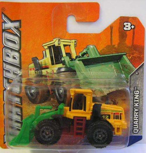 Matchbox Diecast Model Car No 91 / 120 2012 Quarry King Front End Loader Construction 2011 on card