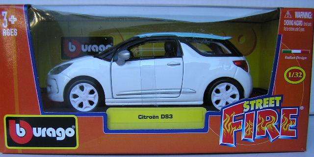 Burago Diecast Model Car Street Fire Citroen DS3 DS 3 1/32 scale new in pack
