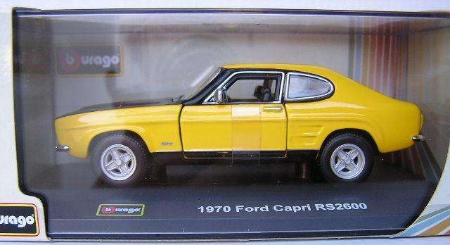 Burago Diecast Model Car Street Classics Ford Capri RS 2600 1970 1/32 scale new in pack