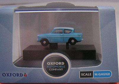 Oxford Diecast Model Car N105007 Ford Anglia 1/144 N railway scale new in pack