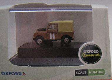Oxford Diecast Model Car NLAN188002 Land Rover Series I 1 "H" Military soft1/144 N railway scale new