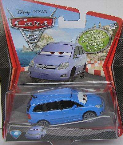 Disney Pixar Movie Film Cars 2 Diecast Model Car No 45 Chase Car Alex Vandel 1/55 scale new in pack