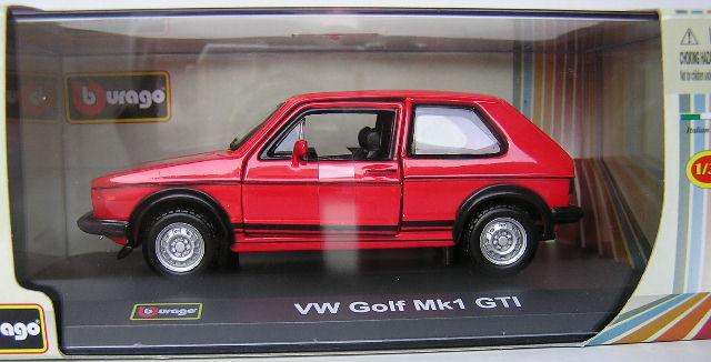 Burago Diecast Model Car Street Classics VW Volkswagen Golf GTi 1/32 scale new in pack